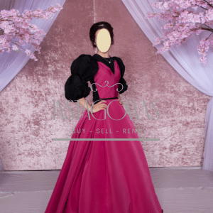 Very sophisticated Fuchsia Carolina Herrera Gown for sale