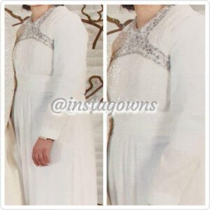Beautiful Designer Custom Off White Gown for Sale