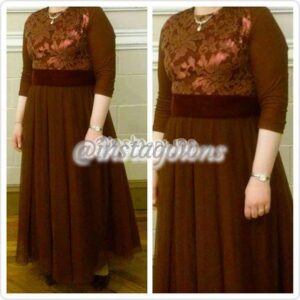 Burgundy Gown for Sale