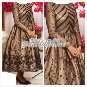 Custom made Black & Goldy Pink Dress for Rent