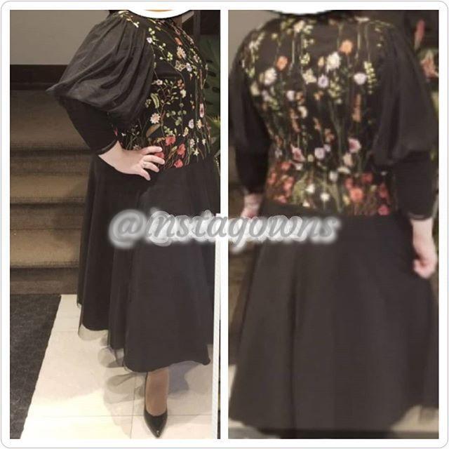 Magnificent Custom Black Sister of the Bride or Own Tnoyim Cocktail Length Dress for Rent