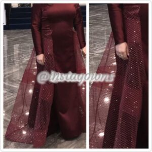 Burgundy Gown for Sale