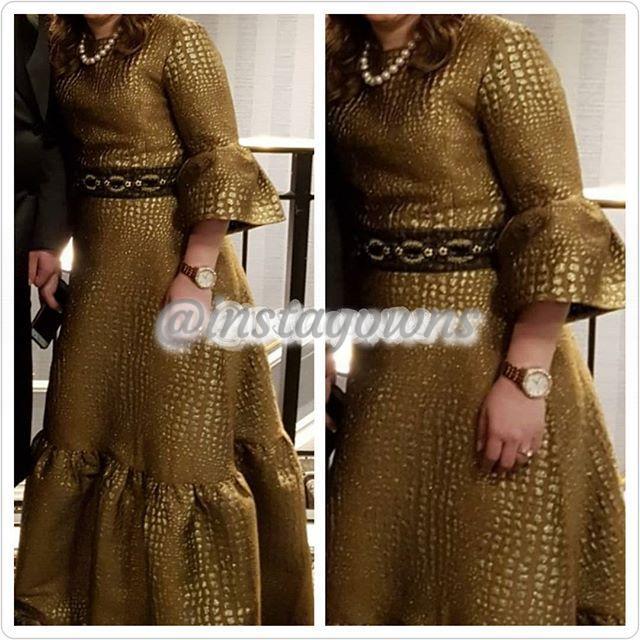Beautiful Exquisite Gold Elegant Gown for Sale