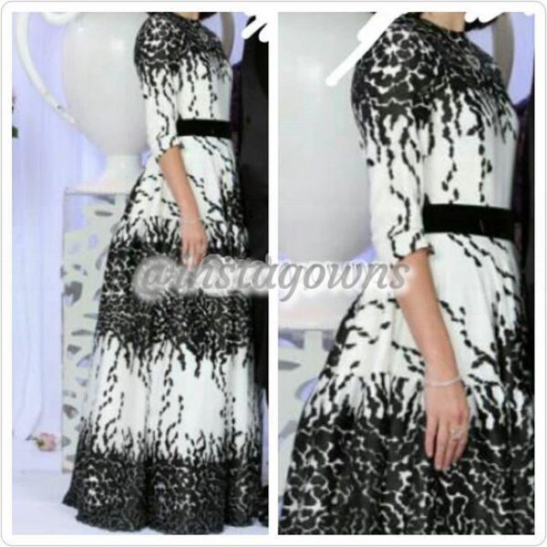 Black & White Gown for Rent or Sale