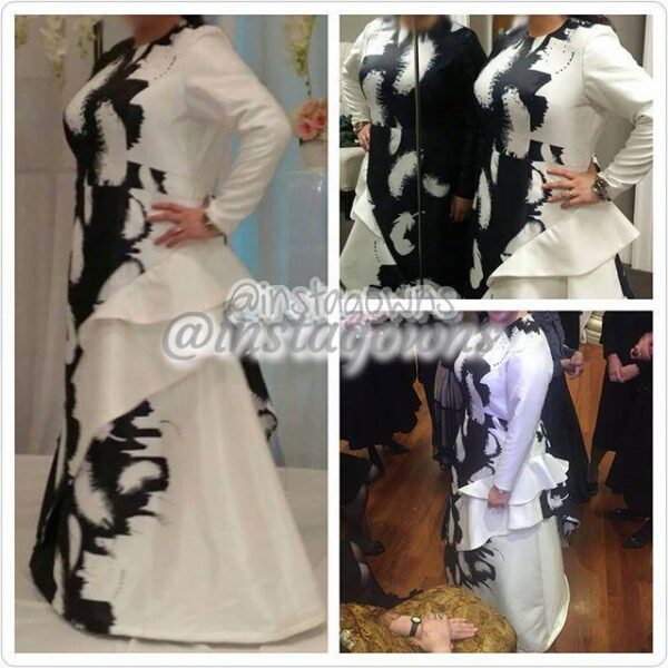 Black & White High-end Gown for Sale