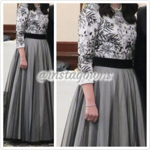 Stunning Classy Black & White Gown for Sale