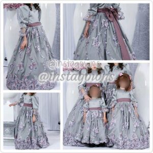 Beautifully Sewn Custom Design Beaded Purple/Lavender Very Elegant Gown for Sale