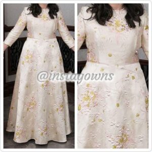 Custom-made at LegallyRED with Dolce & Gabanna Fabric Blush/Peach Gown for Sale