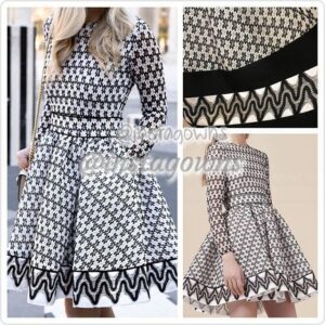 Maje Black/White Dress for Sale