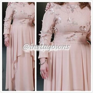 Slenderizing Blush Gown for Sale