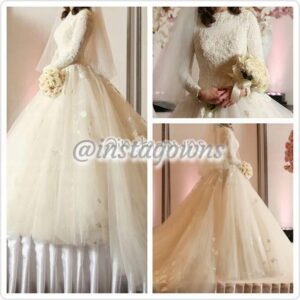 Exquisite Designer European Bridal Off White Gown for Sale