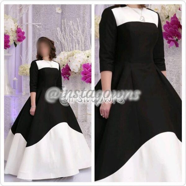 Black & White Gown for Rent