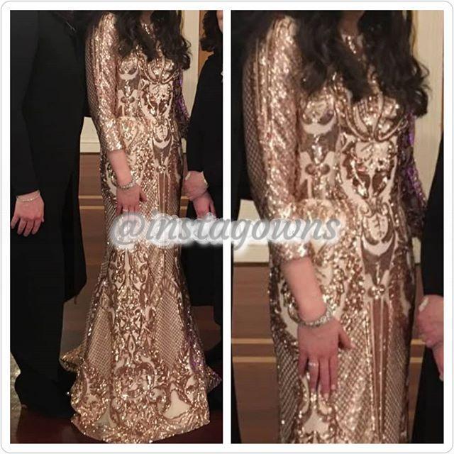 Exquisite Rose Gold Mother of the Bride Beaded Raquel Gown for Sale