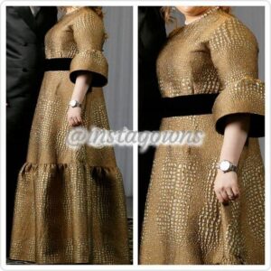 Selling this Beautiful Gold & Black Exquisite Gown for Sale