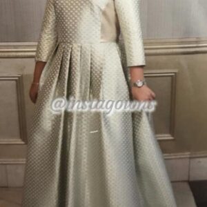 Two Front Row Beautiful Mint Green Gold Sister of the Bride Gowns for Sale
