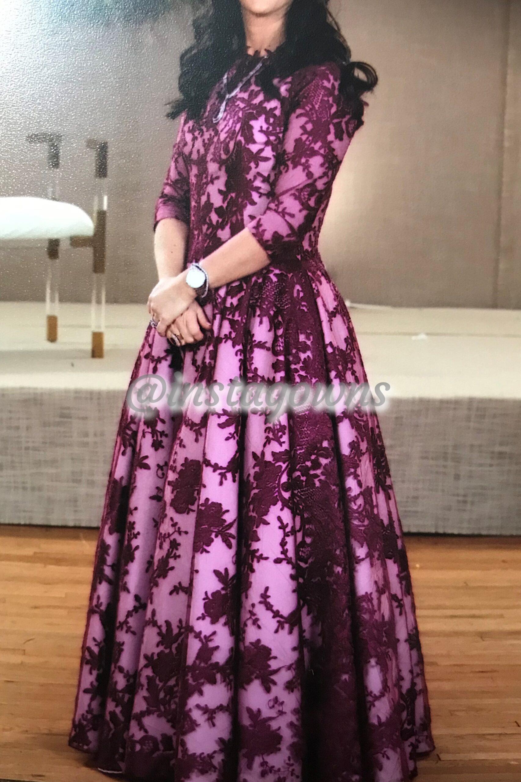 Miri’s Mother of Bride Cranberry Gown for Sale