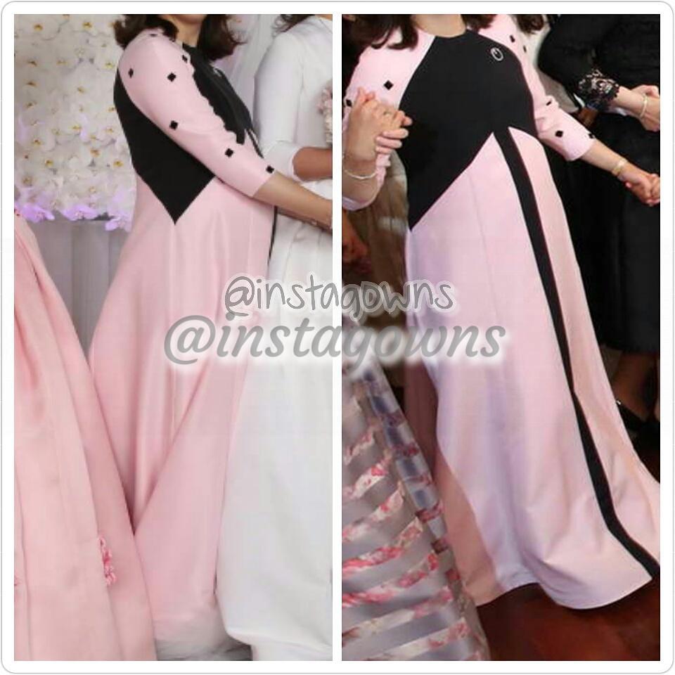 Very Slenderizing A-line Custom Made Pink and Black Maternity Gown for Sale