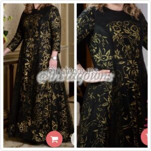 Miri's Black & Gold Gorgeous Very Slimming and Perfect for a Young Mother of the Bride Gown for Sale