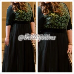Dark Green 1 Piece Very Slimming Gown for Sale