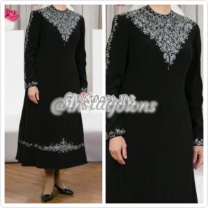 Finds & Co. Beautiful Beaded Navy Mother of the Bride Dress for Sale
