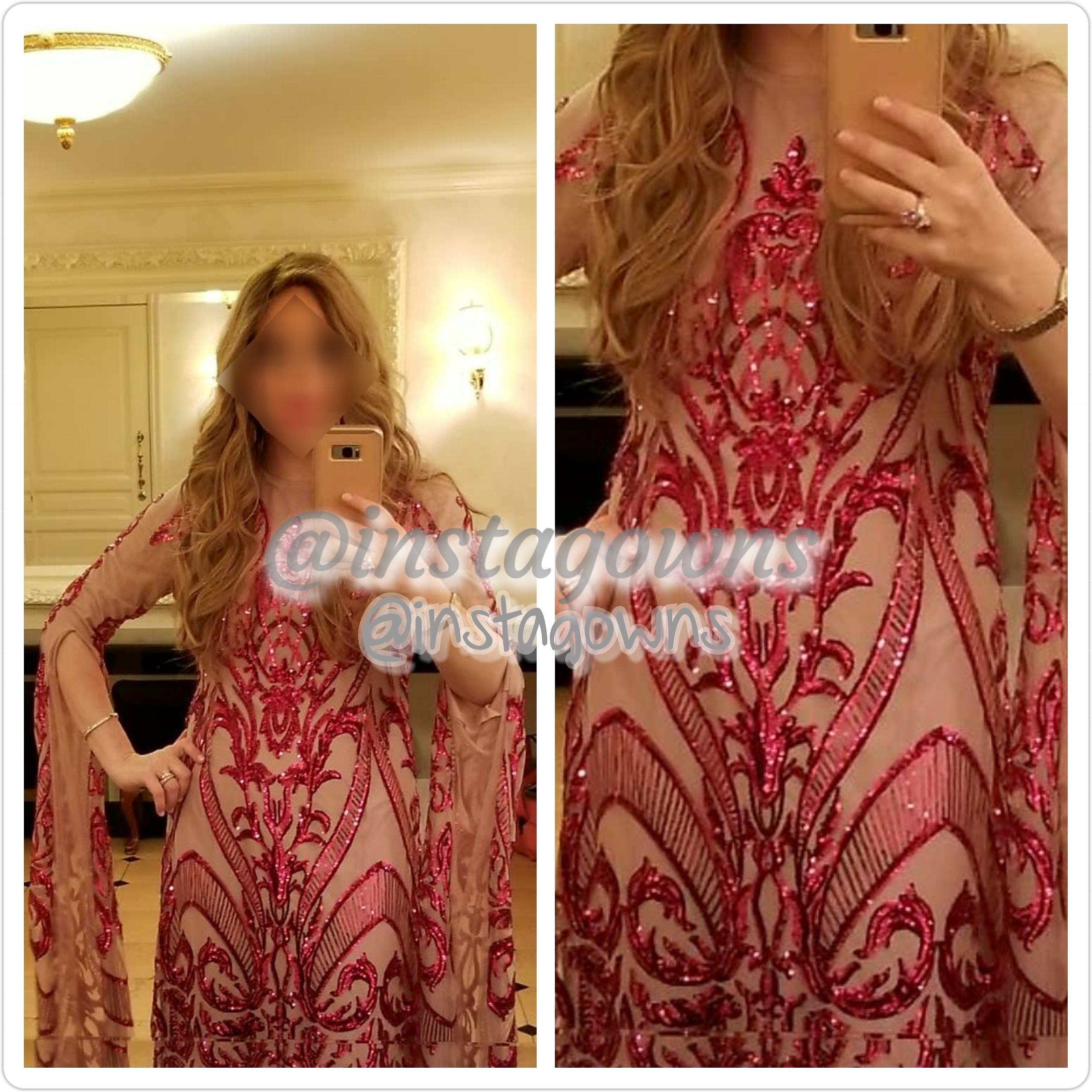 One of a Kind Custom by Zoe Masterpiece Fuschia Mother of Bride Gown for Sale