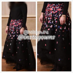 Designer Sachin & Babi Hi low Black Gown for Sale
