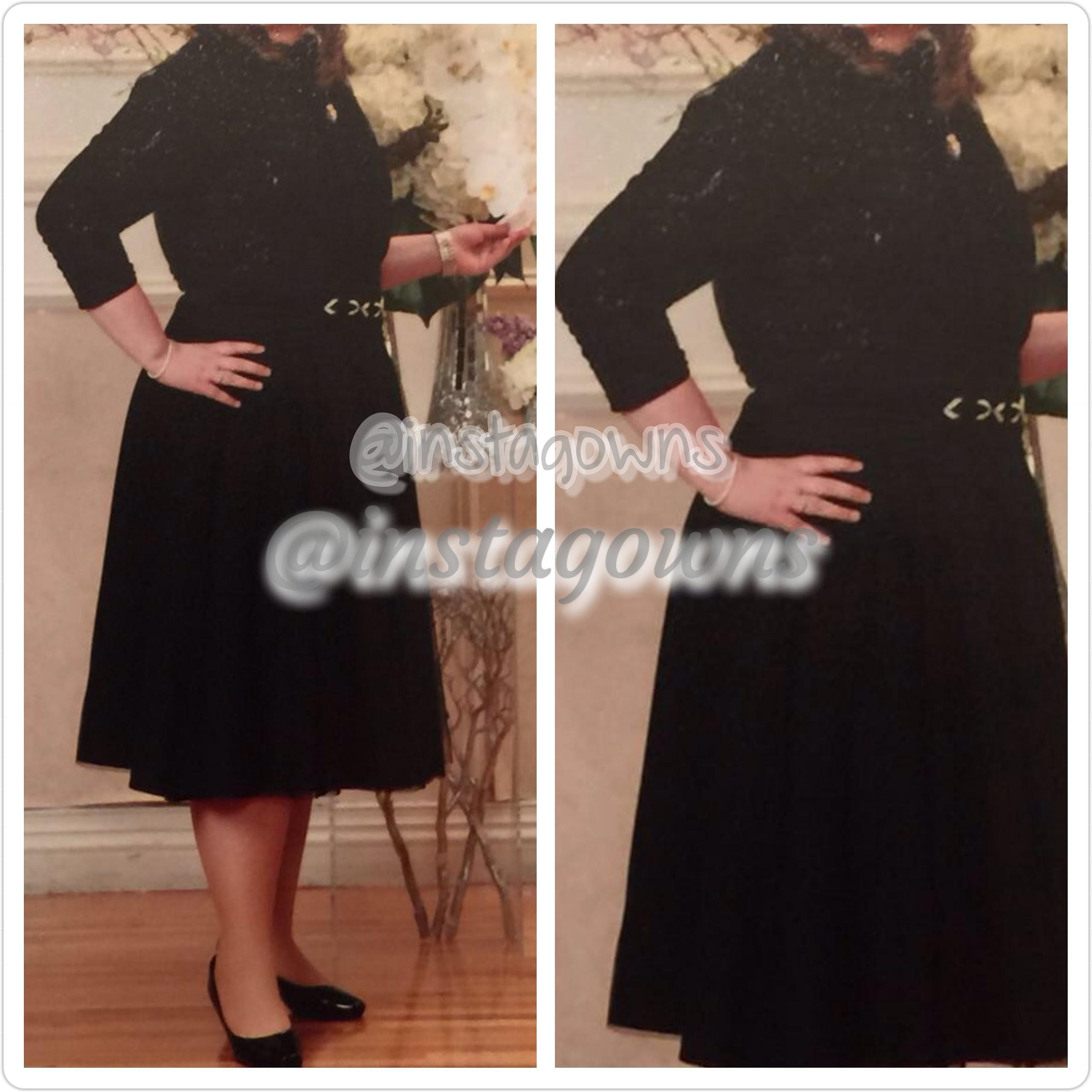 Custom made by Foster Gowns Beautiful Black Sister of Bride Dress for Sale