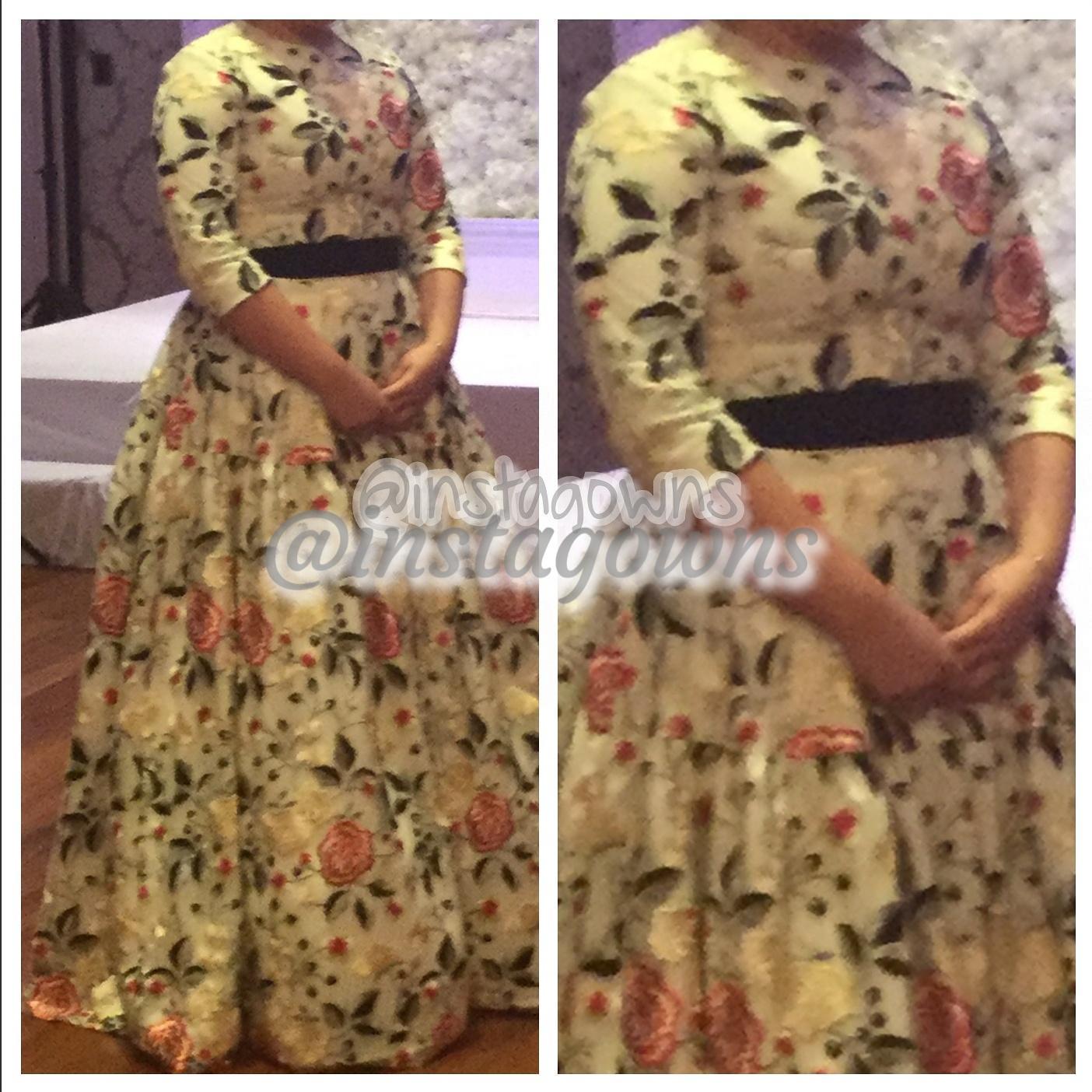 Beautiful Exquisite White/Floral Gown for Sale