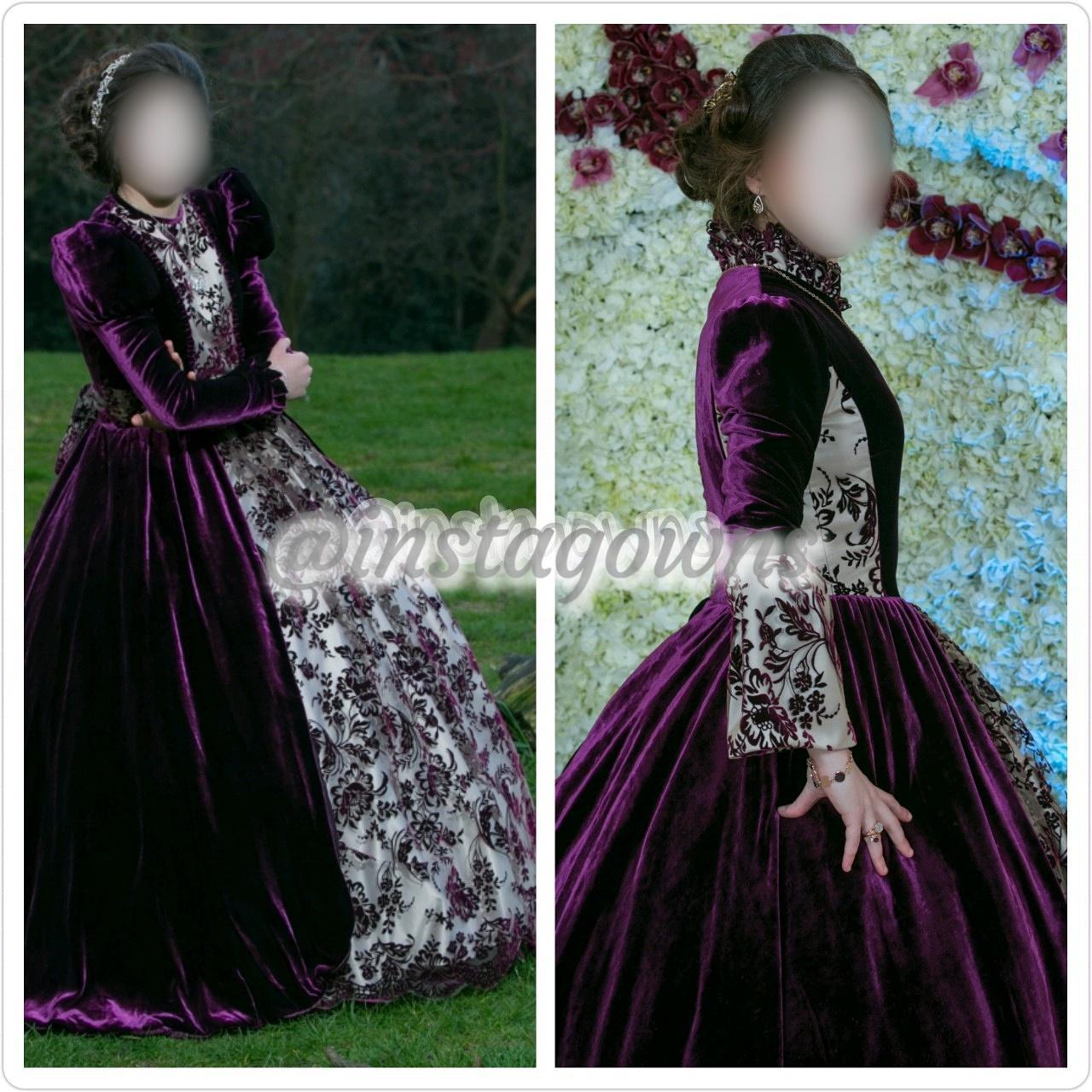 Custom Wine Velvet Combined with Lace Teenagers Gowns for Sale