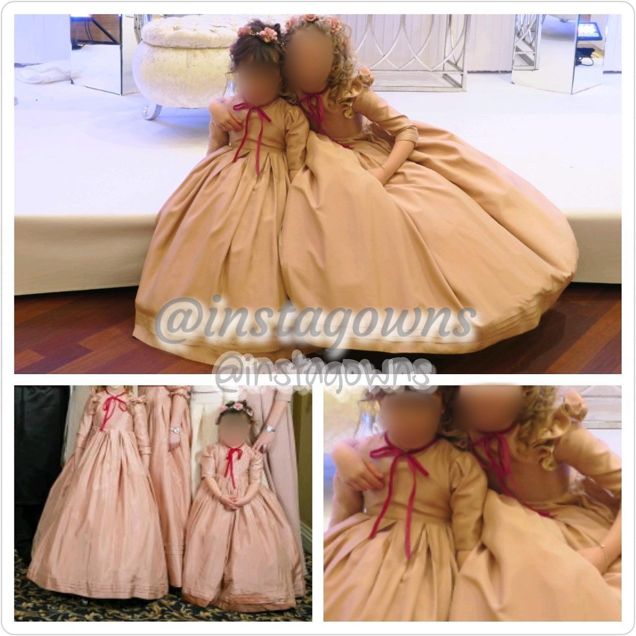2 Beautiful Custom made Blush Children’s Gowns for Sale Instagowns