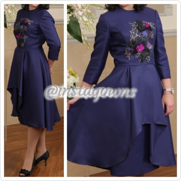 Beautiful Dark Blue Custom by Raquel's Dress for Sale