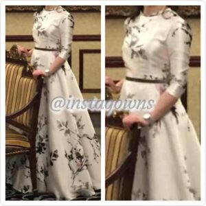 Custom made Black & White/Blush Gown for Rent or Sale