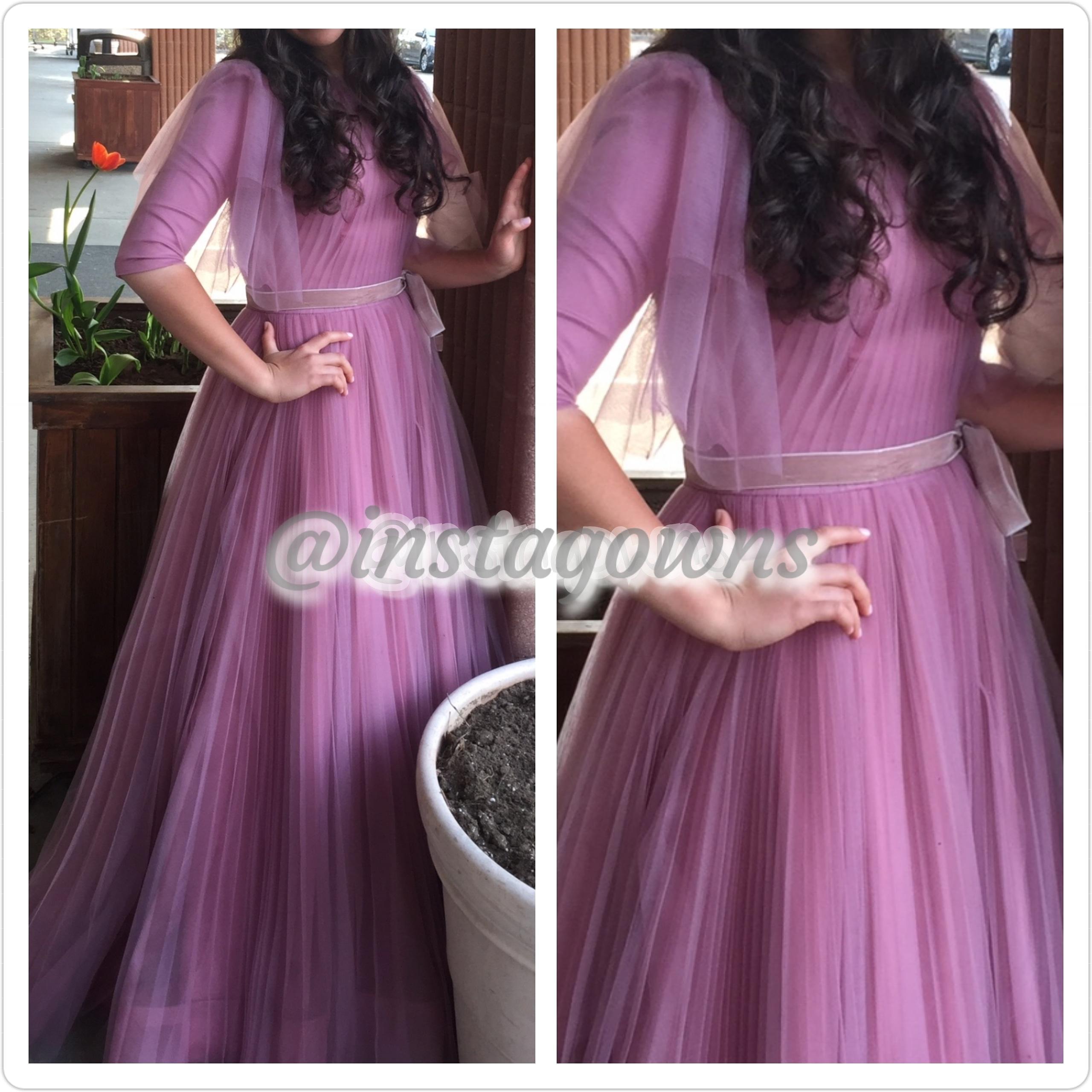 Miri Couture Beautiful Classy Gorgeous Dusty Pink Gown for Sale