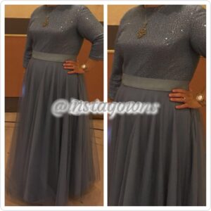 Exquisite Dusty Blue Gown for Sale