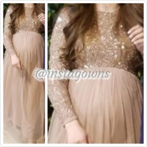 Pretty & Lightweight Maternity Blush Gown for Sale