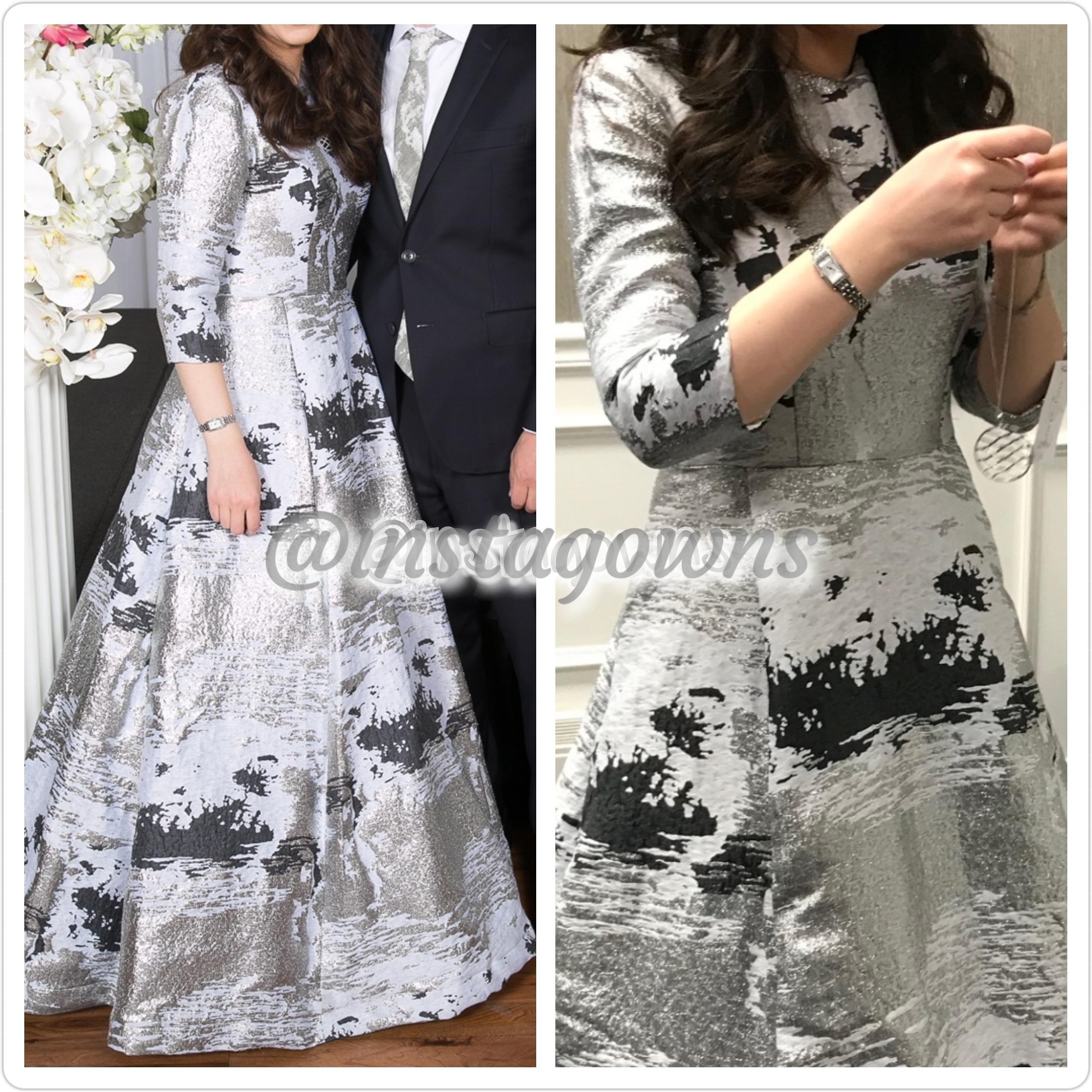 Beautiful Silver Grey White Gown for Rent or Sale