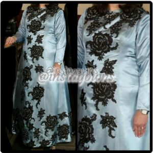 Exquisite Mother of the Bride Blue/Grey Gown for Sale