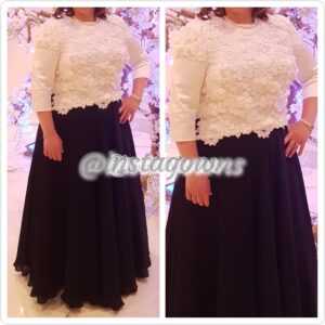 Black & White Gown for Sale