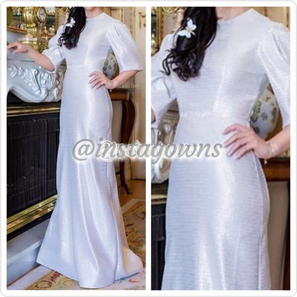 Exquisite Silvery Blush Gown for Sale