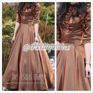 Beautiful Style & Bronze Color Stunning Gown for Sale