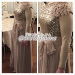 Exquisite Beautiful Beige Gown for Rent or Sale
