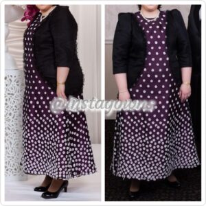 Young Custom Black & Pink with White Glowers Gown for Sale