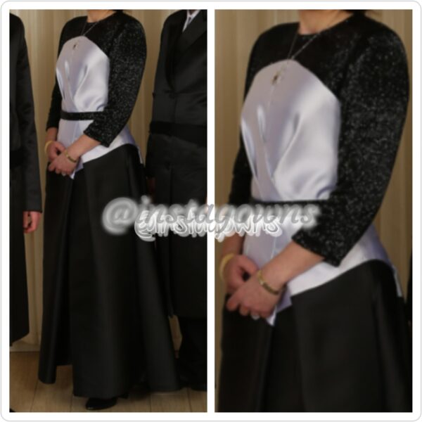 Escada Black & White Gown for Sale