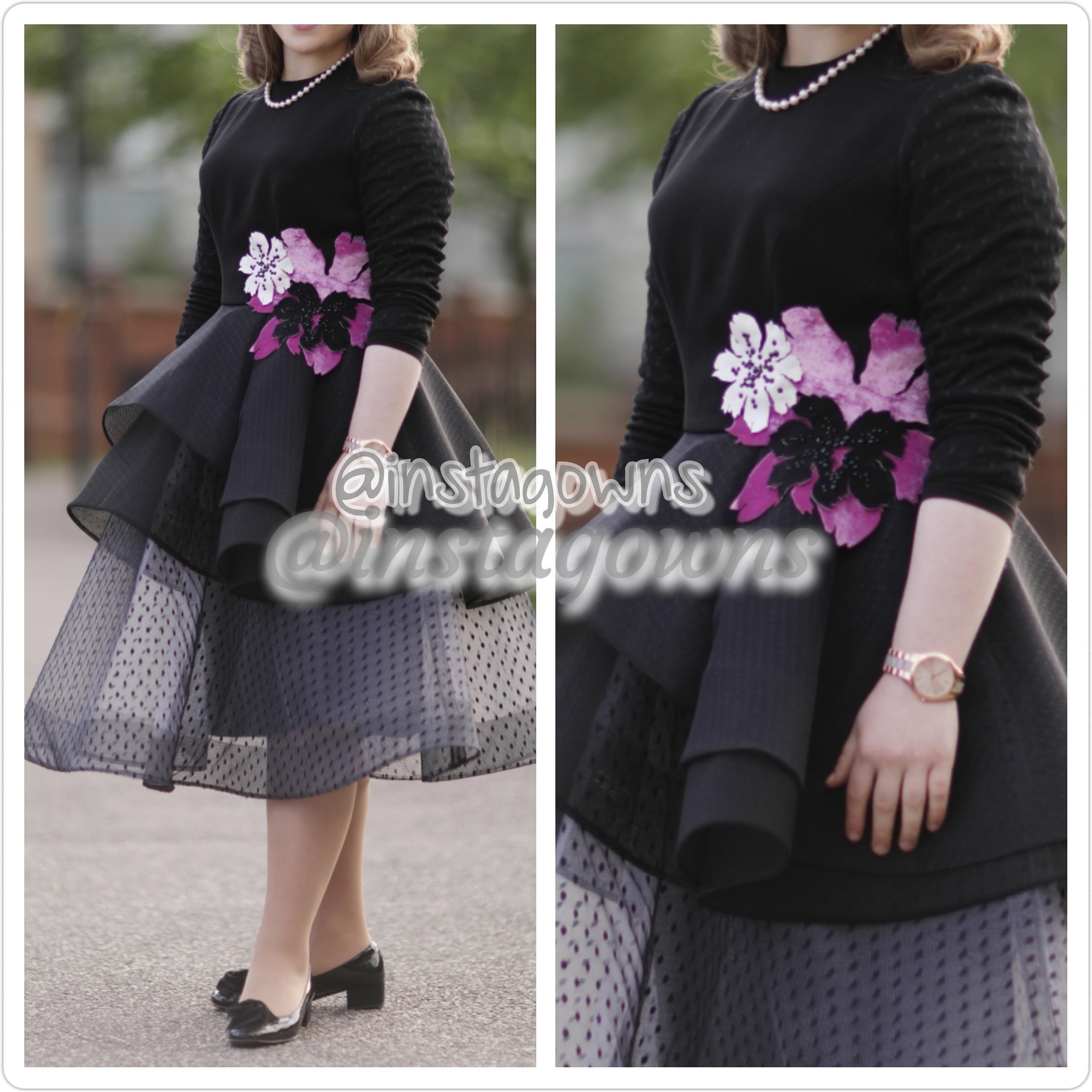 Magnificent Lily Stogova Black Party Dress for Sale