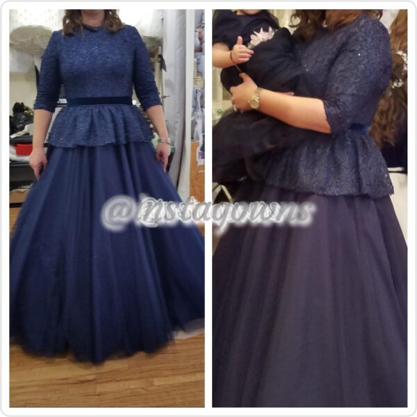 Exquisite Navy Gown for Sale