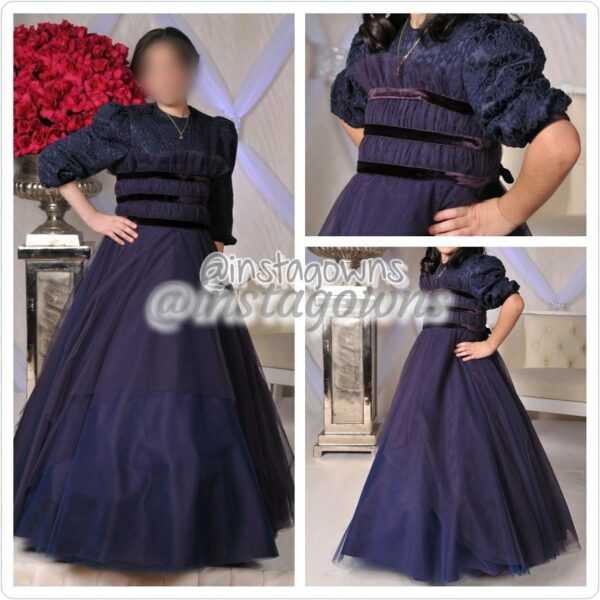 Beautiful Custom Purple Girls Gowns for Sale