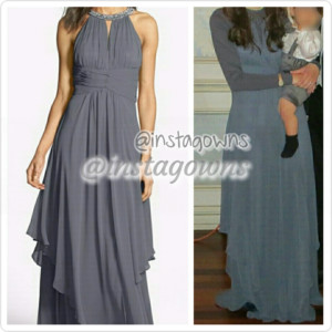 Eliza J New York Charcoal Gown for Sale