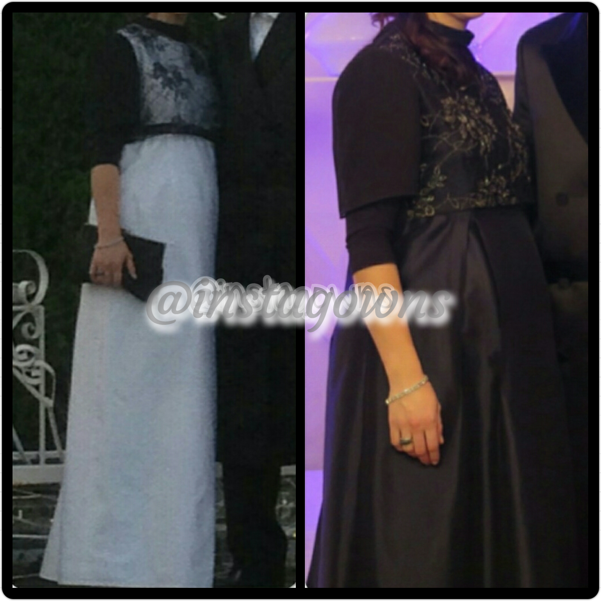 Black Lace Top with Navy or White Jumper Custom Maternity Gown for Sale