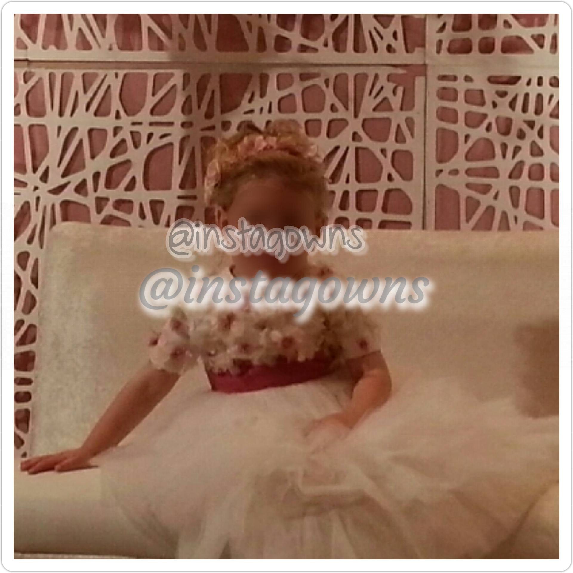 Little girls White tulle Gown for Sale