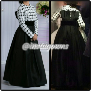 Black & White Gown for Sale